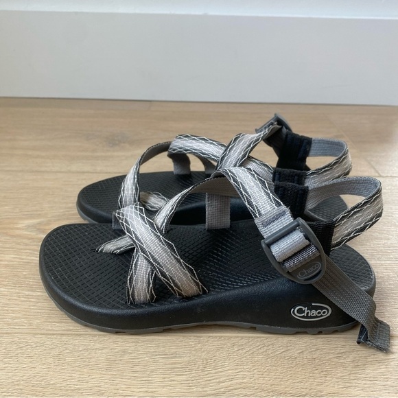 Chaco Z/Cloud Gray Strappy Hiking Sandals - Picture 3 of 5